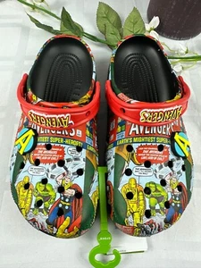 Disney Parks Avengers Comic Size M7/W9 Crocs BNWT - Picture 1 of 4