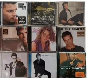 Ricky Martin 9 CD Lot 1991 Vintage Latin Pop Menudo Vida Loca - Vuelve - BonBon - Imagen 1 de 6