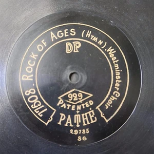 12" 78rpm PATHE 929 WESTMINSTER CHOIR rock of ages / lead kindly knight - Picture 1 of 2