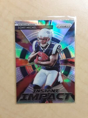 2018 Sony Michel Prizm Instant Impact Prizm Rookie Card #II-11 - Image 1 of 2