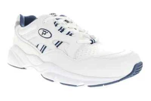 Propet Stability Walker M2034WN Sneakers Men 11 White Navy Athletic Shoes ZPO671 - Picture 1 of 10
