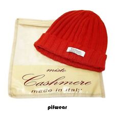Orange cashmere/wool blend hat made in Italy unisex Pifwear C010-7