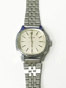 Orologio Reseda Vintage 17 Gioielli Cassa Argento 10mm Cinturino Argento Bracciale - Foto 1 di 5