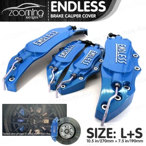 Aluminum alloy 3D ENDLESS Style Universal Brake Caliper Cover 4Pcs Blue L+S LW01 - Bild 1 von 9