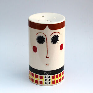 Vintage 1960-70s Carlton Ware 'Man' incomplete ceramic salt & pepper set