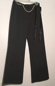 Christie Brooks Black Dressy Knit Pants Girls Youth Size 8 - Picture 1 of 3