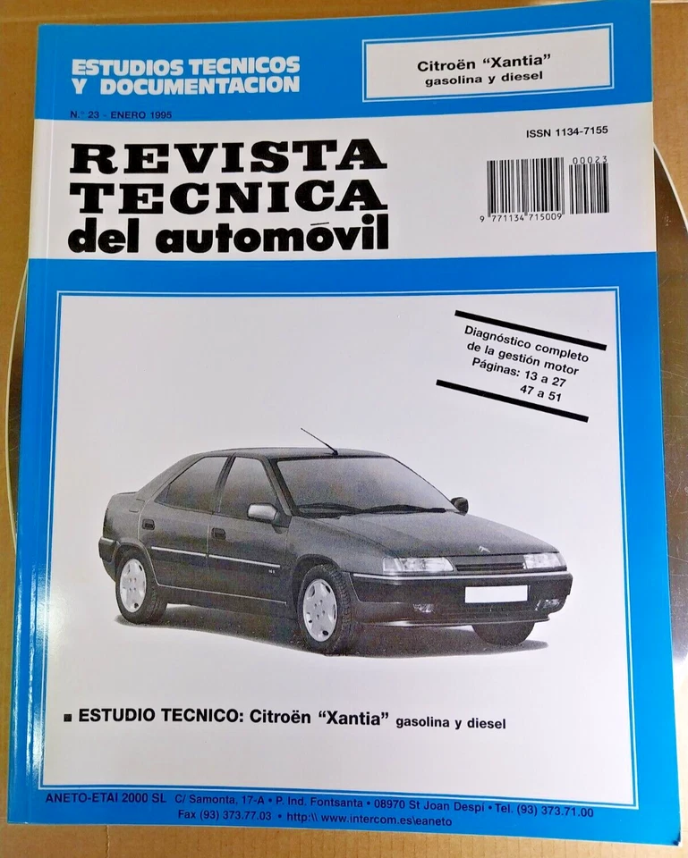 CITROEN XANTIA GASOLINA Y DIESEL ( ENE 95) - Imagen 1 de 4