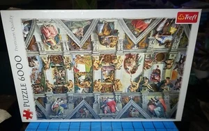 Trefl Jigsaw Puzzle - Sistine Chapel Ceiling Vatican - 6000 Pc. - NEW SEALED - Picture 1 of 12