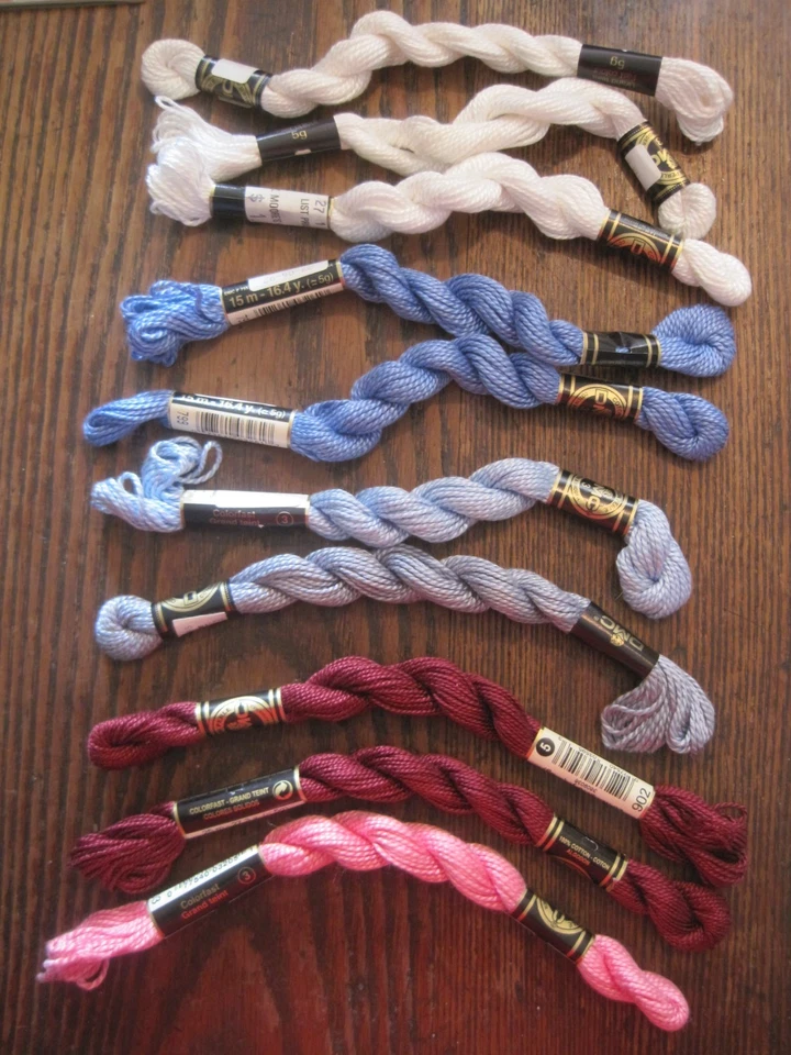 DMC Cotton Perle #3/#5 Embroidery Floss Thread 15m/16.4y&25m-27.3y/5g LOT OF 10 - Image 1 of 1