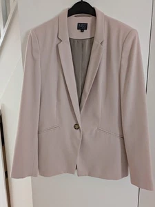 Women's Pale Pink Blazer Smart Jacket Size 10 Marks & Spencers - Picture 1 of 9