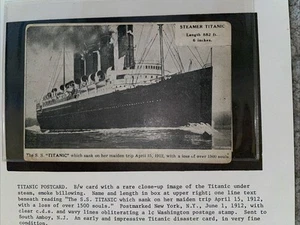 Rare Early Titanic Postcard - Picture 1 of 4