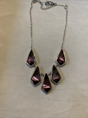 Collar de cometa Touchstone Crystal de Swarovski, rosa antiguo nuevo en caja retirado Foto 1 de 2