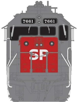 Atlas Silver HO #10004235 GP40-2 Phase 3 Locomotive Southern Pacific #7668 NIB! - Image 1 of 4