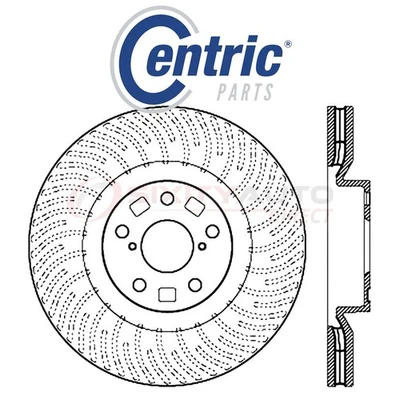 Centric C-TEK Disc Brake Rotor for 2013-2018 Lexus GS350 3.5L V6 - Kit Set hl Foto 1 de 4