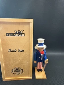 Steinbach German Nutcracker Uncle Sam 5.5” Tall With Wooden Box  - Picture 1 of 8