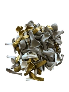 118 Balloons Set For Garland Arch w/ Tape Gray Taupe White Gold Metallic Neutral - Picture 1 of 3