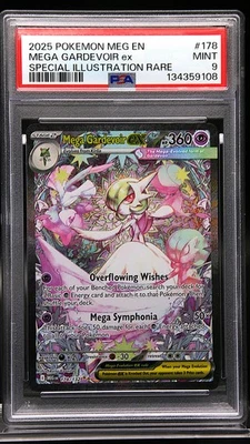 2025 POKEMON MEG EN-MEGA EVOLUTION #178 MEGA GARDEVOIR EX PSA 9 - Image 1 of 4