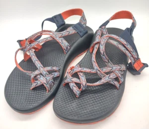 Chaco ZX2 Classic Sport Sandals Women 9 Strappy Motif Eclipse Blue Coral J106584 - Picture 1 of 6