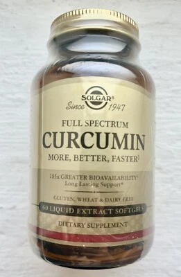 Solgar Curcumina Espectro Completo 60 Cápsulas Gel - Absorción Superior Foto 1 de 3