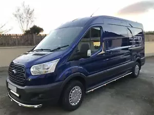Barras laterales + LED ámbar para adaptarse a Saic Maxus Deliver 9 LWB Van tubos de acero inoxidable - Imagen 1 de 5