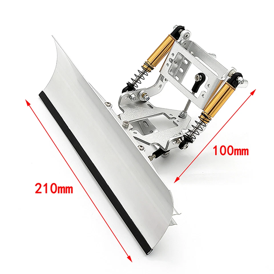 1/10 RC Electric Control Metal Snow Shovel Plow Blade for TRAXXAS TRX-4 SCX10ll - Image 1 of 4