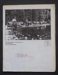 1989 WYOMING OUTFITTERS ASSOCIATION NEWSLETTER - Picture 1 of 2