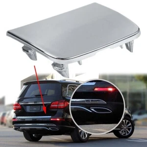 For Benz GLS GLE GL 2013-18 1668852323 Silver Rear Bumper Tow Hook Cover Cap - Picture 1 of 11