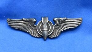 ORIGINAL BOMBADIER WING-3 INCH-PIN BACK-MARKED "STERLING"