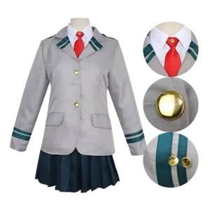 My Hero Academia Tsuyu Ochako Escuela Estudiante Uniforme Disfraz 4 Halloween Juegos con disfraces - Imagen 1 de 1