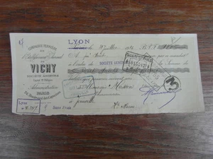 ANCIEN CHEQUE FACTURE BON A ORDRE : BISCUITS BRUN GRENOBLE 1952 - Picture 1 of 2