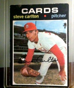 1971 OPC BASEBALL #55 STEVE CARLTON ST LOUIS CARDINALS VG