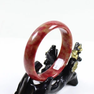 65mm Chinese 100% Nature New Red Brown Jade Xiuyu Gems Bangle Bracelet j7540 - Picture 1 of 10