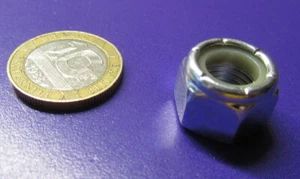 Zinc Plate Steel Grade 2 Nylon Insert Lock Nuts RH 7/16-20 x 29/64 H 100 Pc - Bild 1 von 10