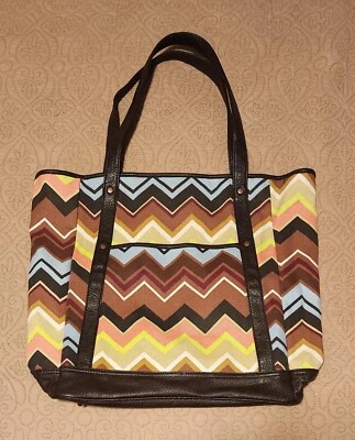 Bolso de Mano Grande Missoni for Target Colore Zig Zag NUEVO Chevron Edición Limitada Foto 1 de 4