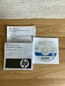 Serwer HP proliant ML110 generacji 5 łatwa konfiguracja płyta CD i instrukcje - Zdjęcie 1 z 2