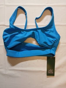 Women's Cut Out Bralette Bikini Top - Wild Fable Blue Size XS - Picture 1 of 5