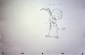 Copia de hoja modelo ALADDIN 1992 estudio de producción The Peddler 11x17 Disney #GB - Imagen 1 de 2