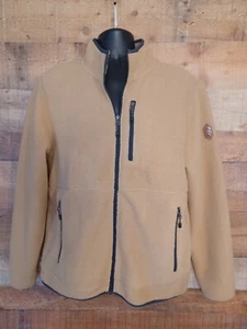 Free Country Men's Signature Sherpa Fleece Jacket Sz M 38-40 Camel Full Zip NWOT - Picture 1 of 5