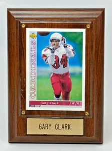 NFL 1993 Upper Deck Gary Clark Arizona Cardinals Preserved Card Plaque. - Picture 1 of 3