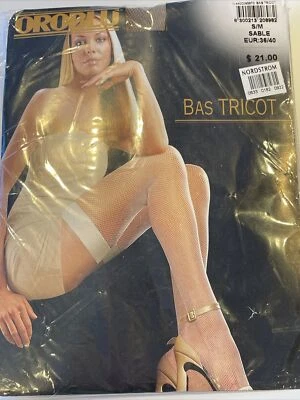 NUEVO Bas Tricot Muslo Alto Stay Ups Color Sable Talla S/M Foto 1 de 3