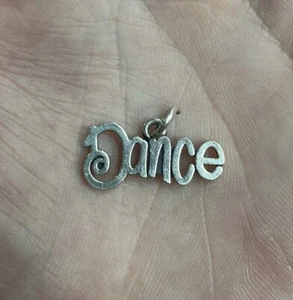 Dije James Avery Dance Word deletreado plata de ley - Imagen 1 de 2