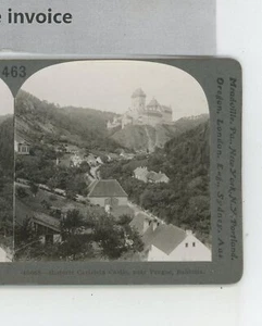Historic Carlstein Castle Prague Bohemia Keystone Stereoview - Picture 1 of 2