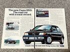 Rare Original Collectable 1989 Magazine Advert Picture Ford Fiesta XR2i  Ad 80's