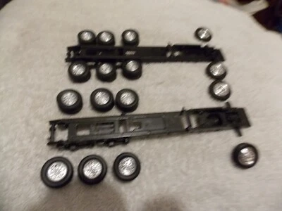 1:53 Scale Tonkin Die Cast Metal/Plastic Frame Chassis Wheels Tires Chrome Rims - Image 1 of 4