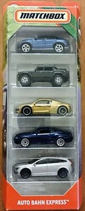 Matchbox 2019 Auto Bahn Express - 5-Pack - 2015 Mercedes-Benz, Lamborghini... - Picture 1 of 3