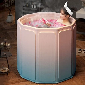XCJump Portable Ice Bath Tub – Foldable Cold Plunge and Hot Tub, 80x70cm, Durabl - Picture 1 of 7