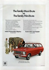 Buick Opel Kadett Wagon 1970 anuncio impreso en color original - Imagen 1 de 1
