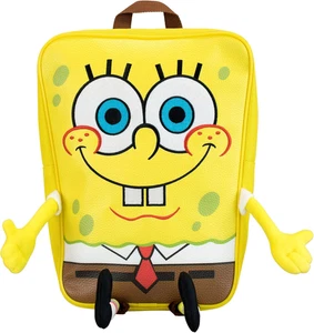 Bob Esponja Pantalones Cuadrados Niños Mochila Niños Bolso Escolar Mochila Amarilla - Imagen 1 de 7