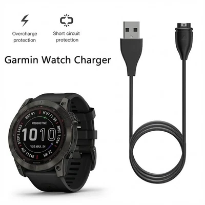 For Garmin Vivoactive 3 4 4S, Vivomove 3 3S, Instinct 2 2S, Venu 2 2S Sq Charger - image 1 of 4