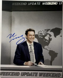 Foto firmada por Norm MacDonald, 8x10 con certificado de autenticidad, SNL, actualización de fin de semana - Imagen 1 de 3
